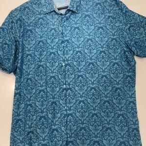 Robert Graham Teal Floral Men's Shirt